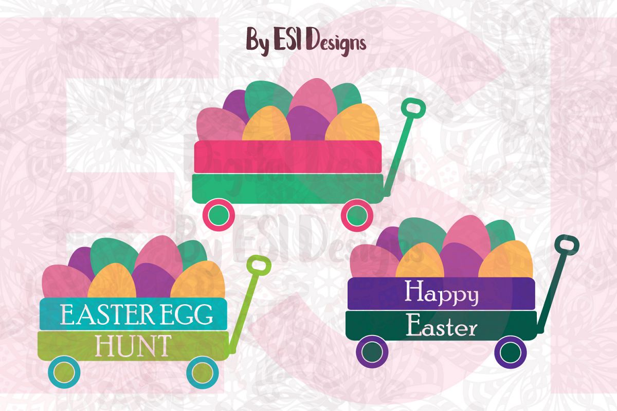 Easter Egg Little Wagon Design example image 1