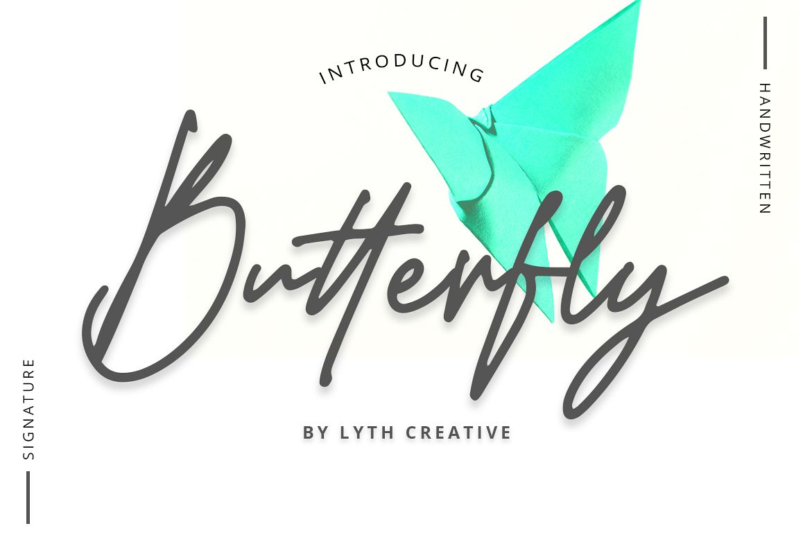 Butterfly Font example image 1
