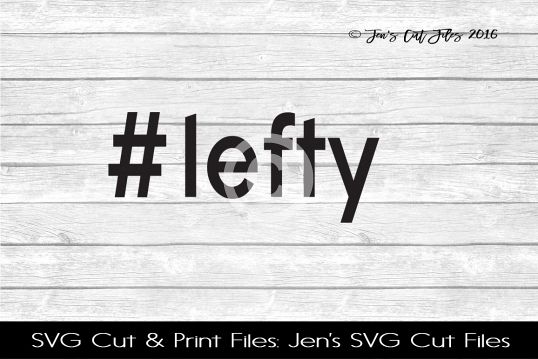 Lefty Hastag SVG Cut File example image 1