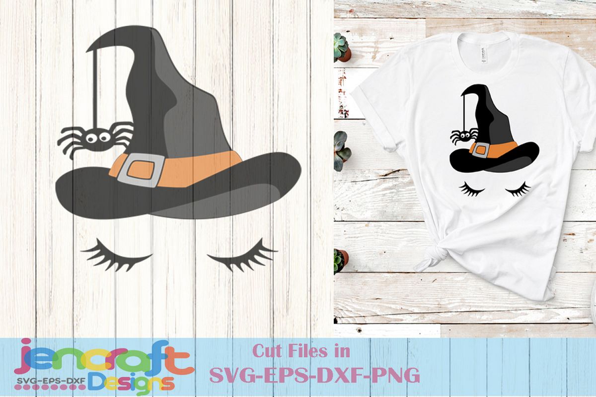 Witch Svg - Halloween Face Svg File image down example image 1