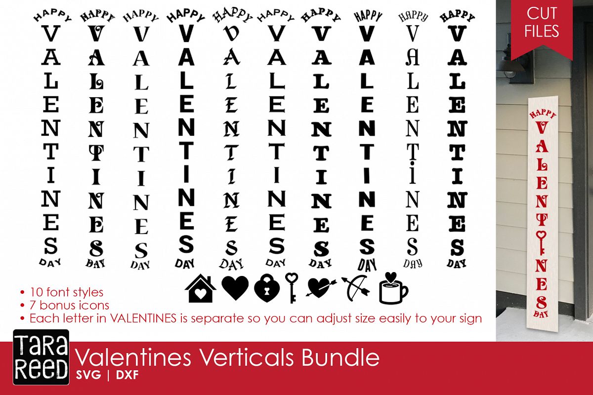 Valentines Verticals Bundle example image 1