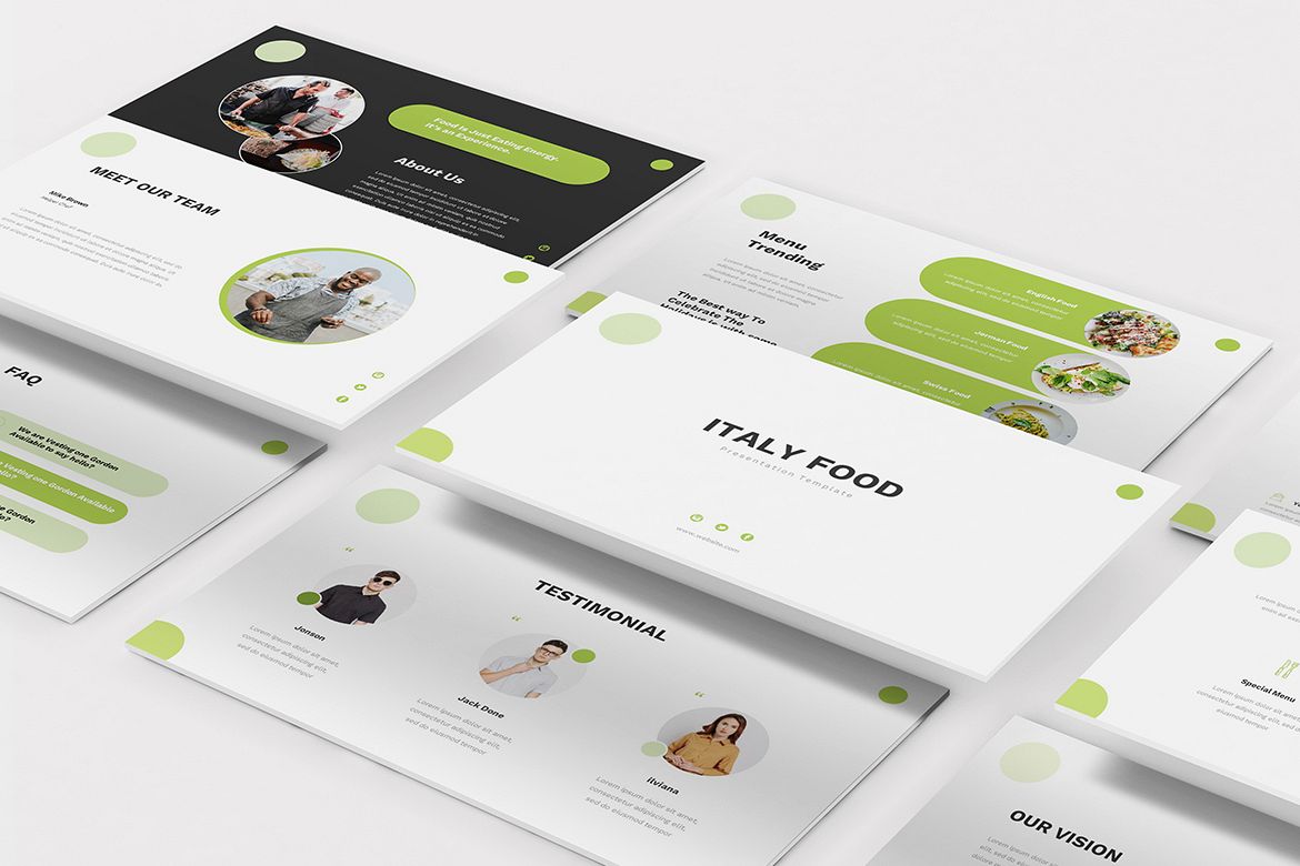 Food Keynote Presentation Template example image 1
