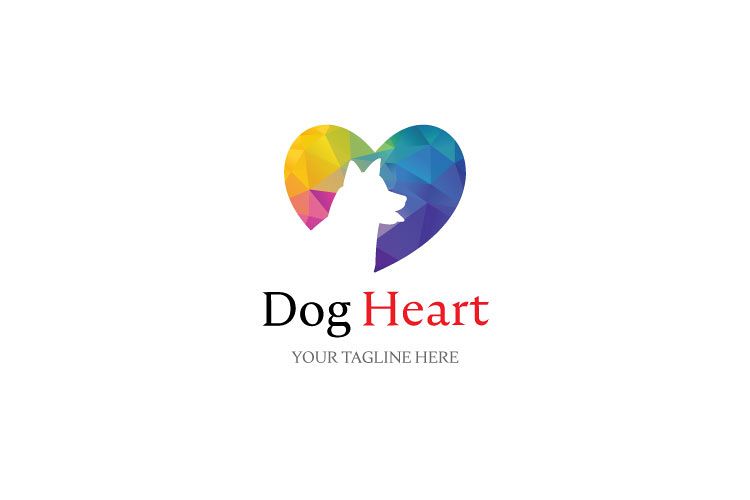 Dog in Heart Logo example image 1