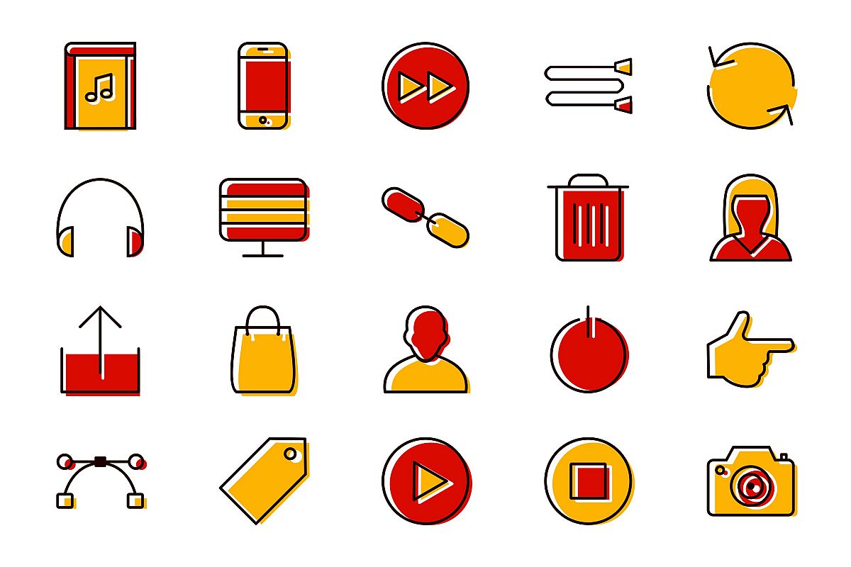Set Of Multimedia Icons example image 1