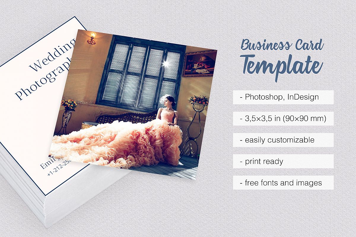 Wedding Photography Business Card example image 1