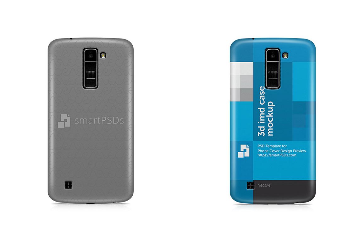 LG K10 3d IMD Mobile Case Design Mockup 2016 example image 1