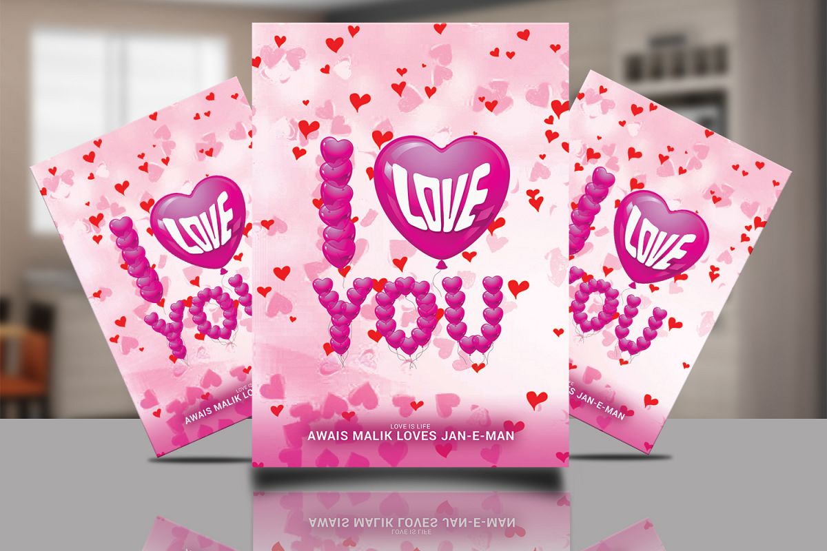 I LOVE YOU FLYER example image 1
