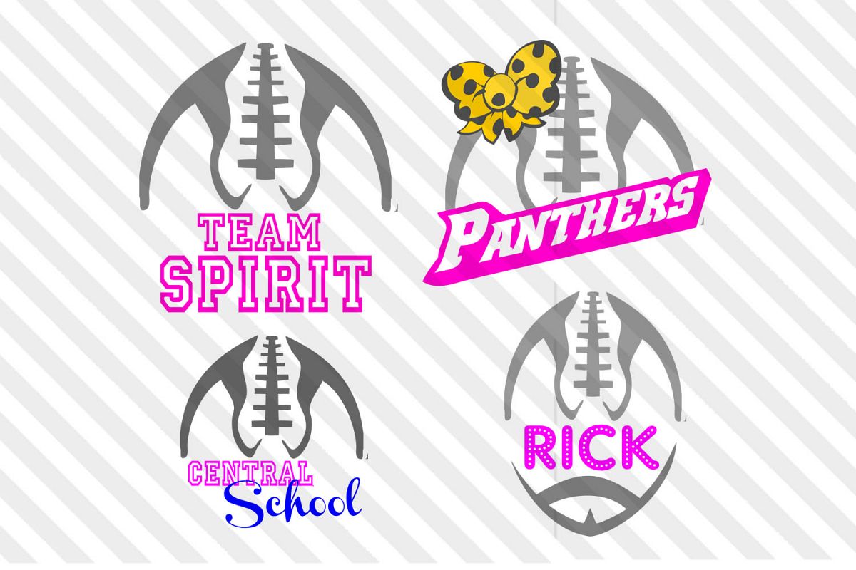 Football,logo,vector ,clip art,mascot,spirit designs,Svg,dxf example image 1