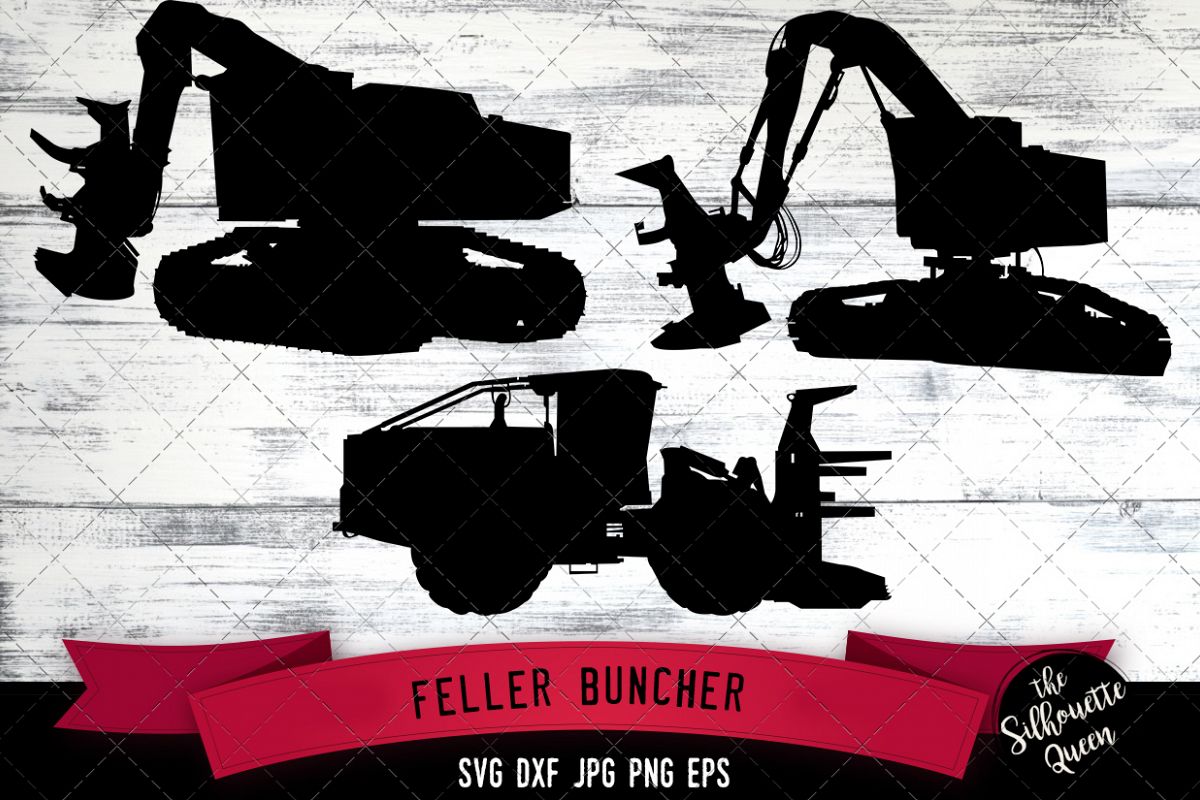 Download Feller Buncher Svg, Cricut files, Silhouette Studio Vector