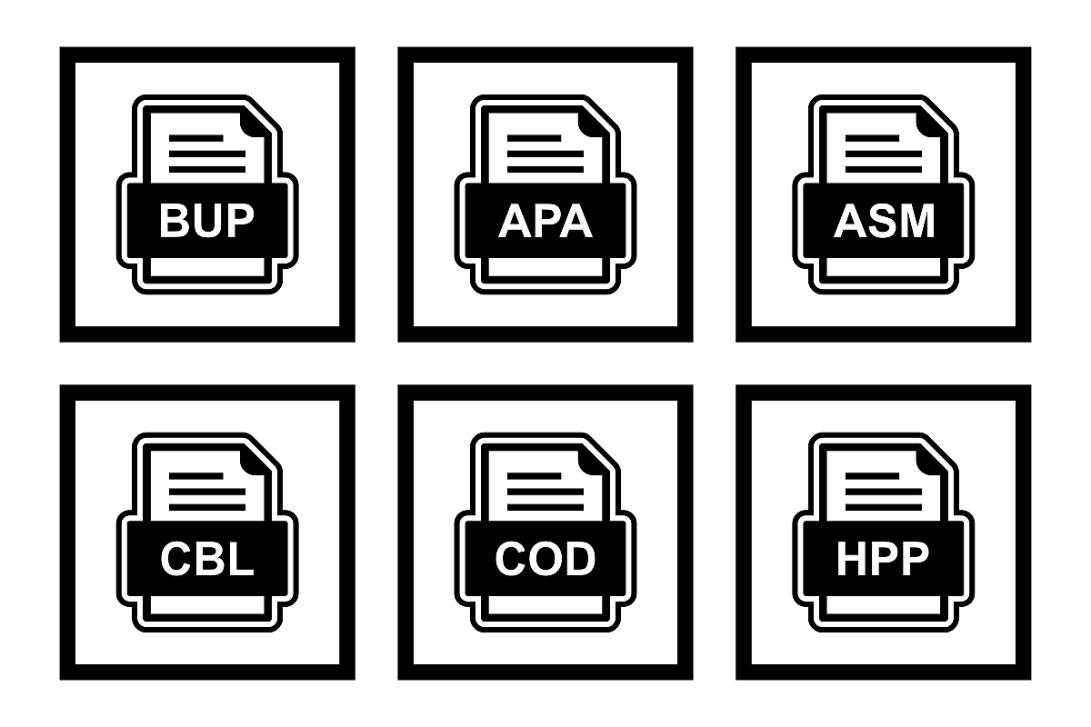 Set Of File Formats Icons example image 1