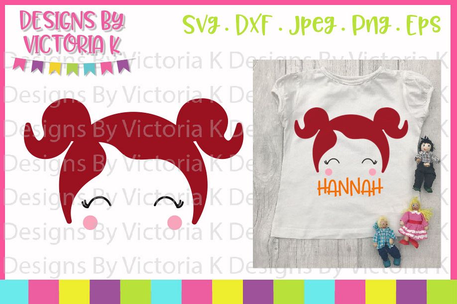 Doll, Dolly Head, SVG, DXF, PNG example image 1