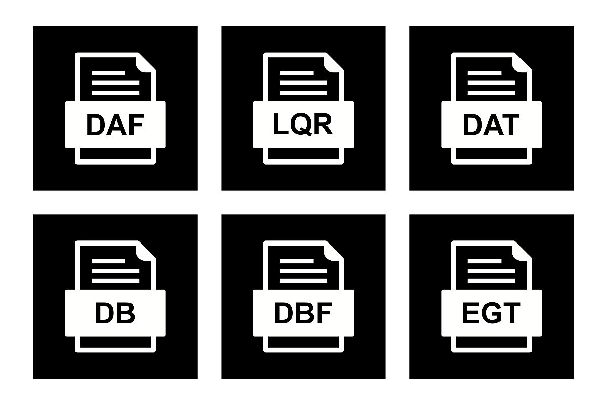 Set Of File Formats Icons example image 1