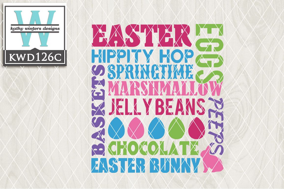 Easter Cutting File KWD126C example image 1