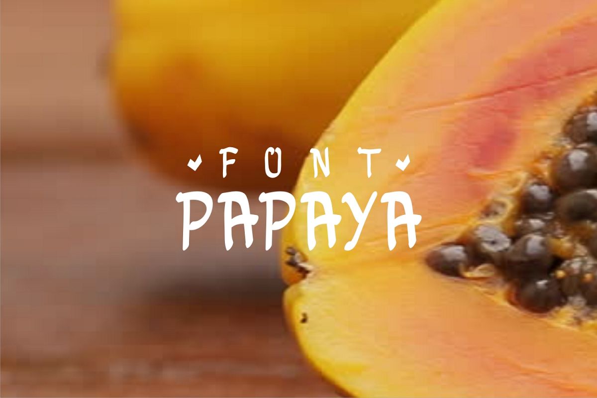 papayafont example image 1