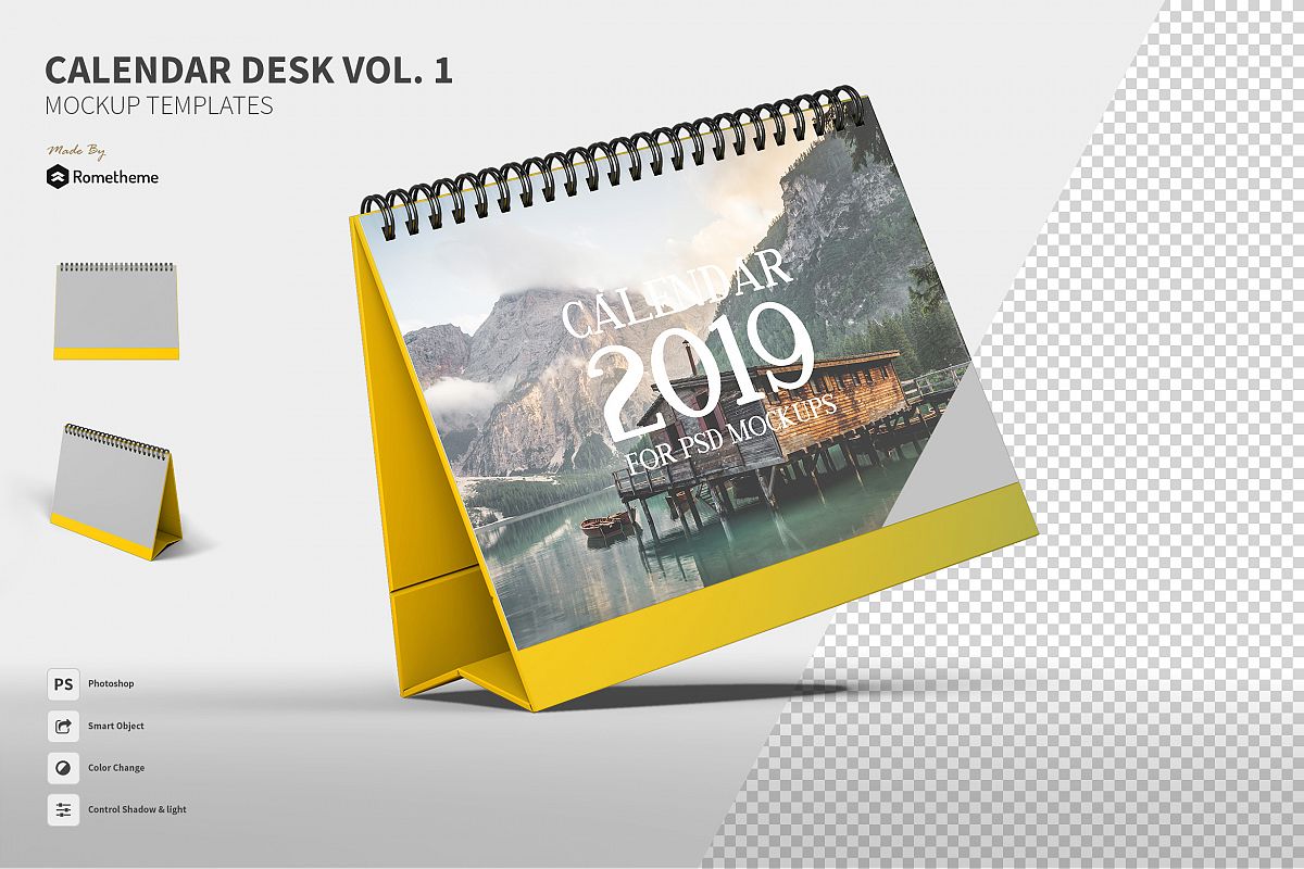 Calendar Table Mockups vol.1 example image 1