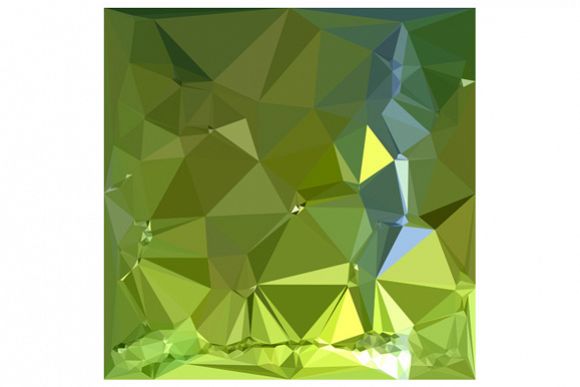 Chartreuse Green Abstract Low Polygon Background example image 1