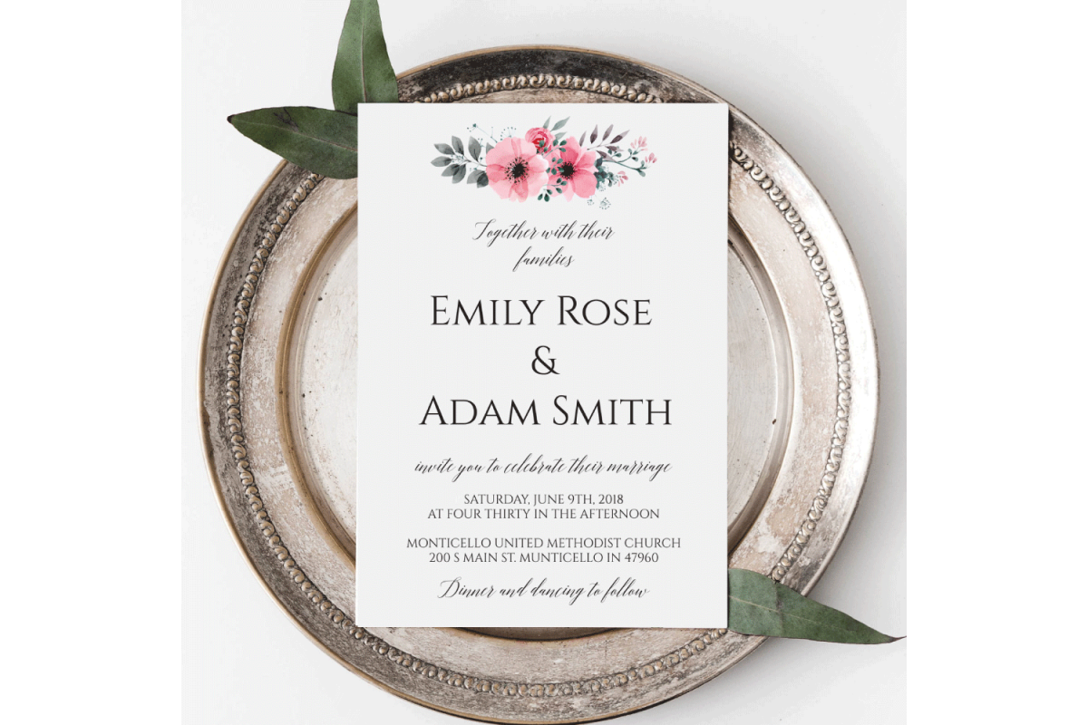 Wedding Invitation template CC_7