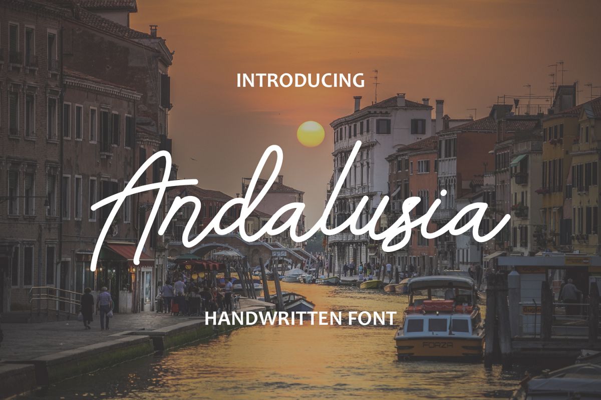 Andalusia - Handwritten Font example image 1