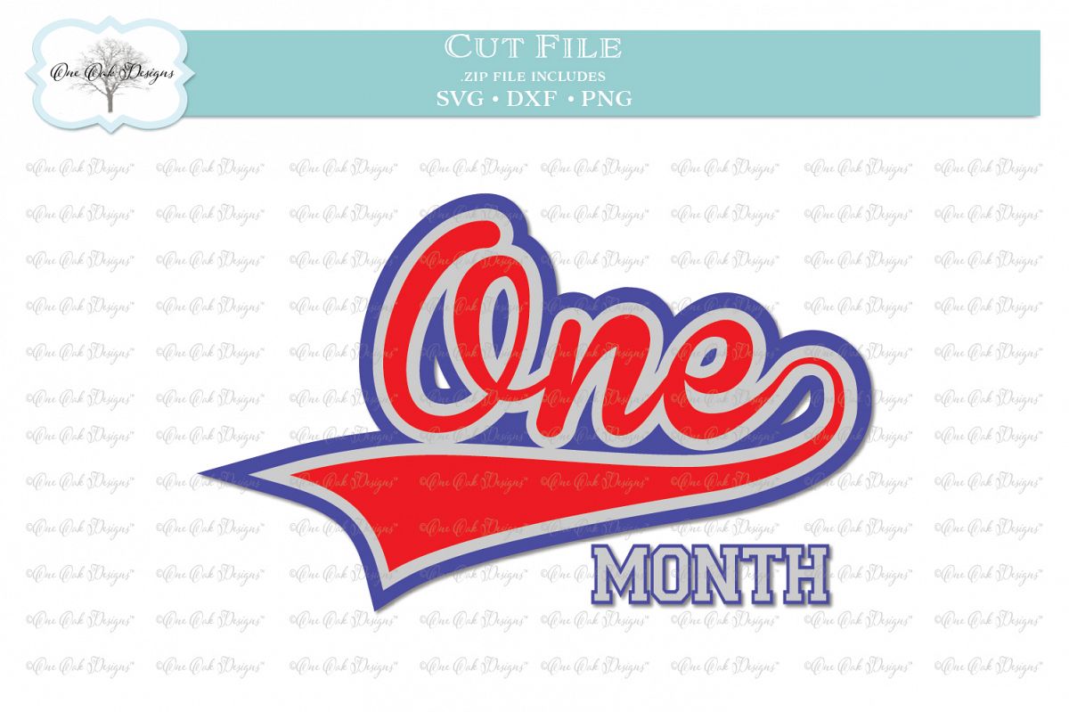 Download Baseball Baby Birthday Month 1 - SVG DXF PNG (66445 ...