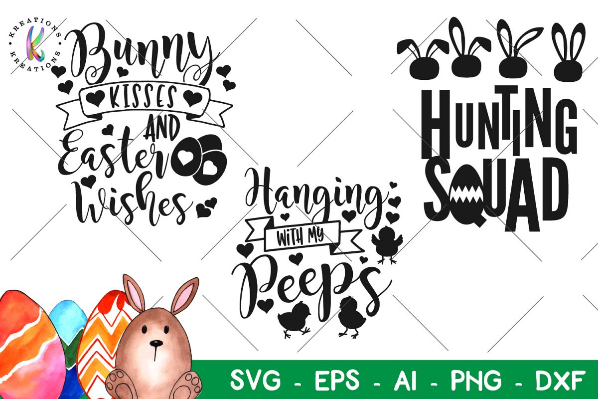 Download Easter bundle svg Happy Easter svg Hunting Squad Peeps Bunny (58610) | SVGs | Design Bundles