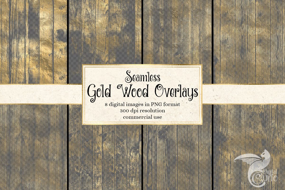 Gold Wood Overlays example image 1