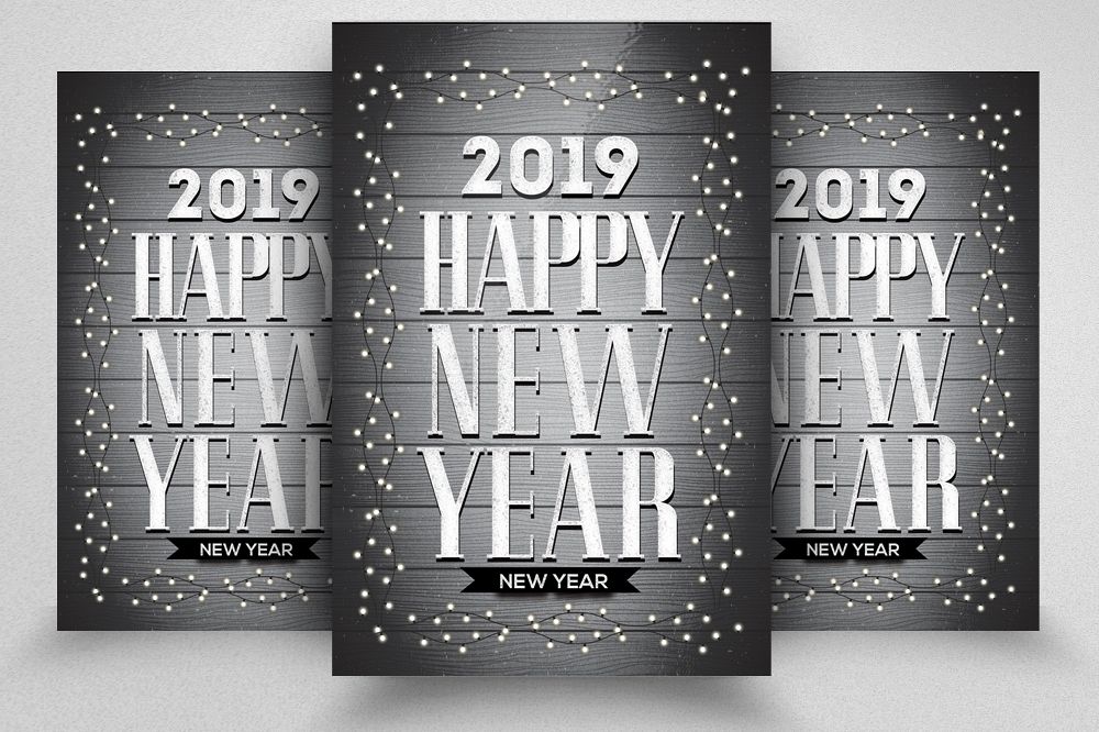 Happy New Year Celebration Flyer example image 1