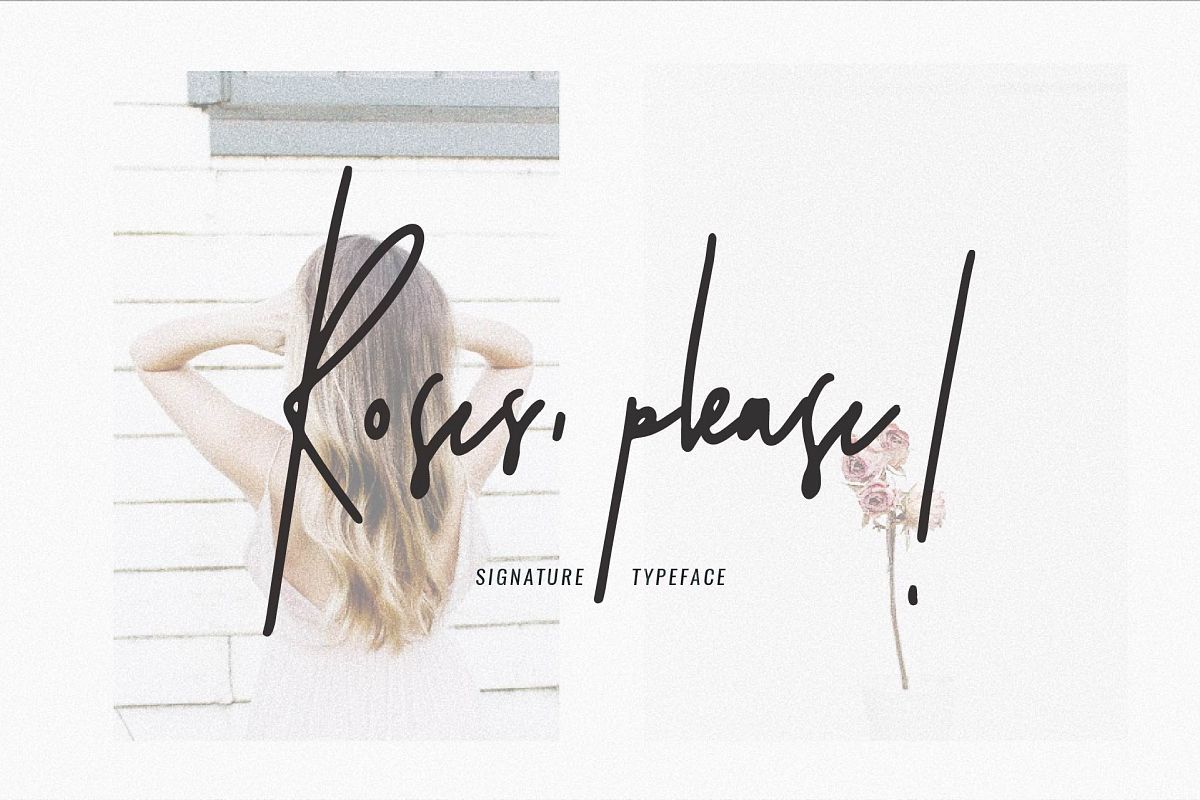 Roses, please! Signature Typeface example image 1