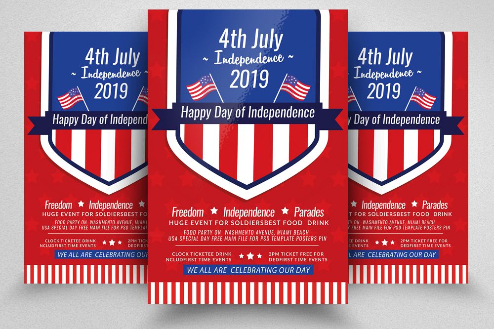 Independence Day Celebration Flyer example image 1
