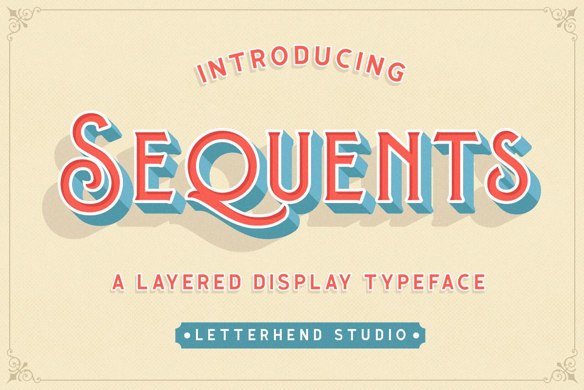 Sequents - Layered Font and ORNAMENT example image 1