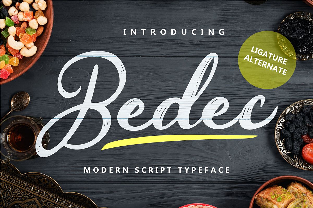 Bedec - Modern Script Typeface example image 1