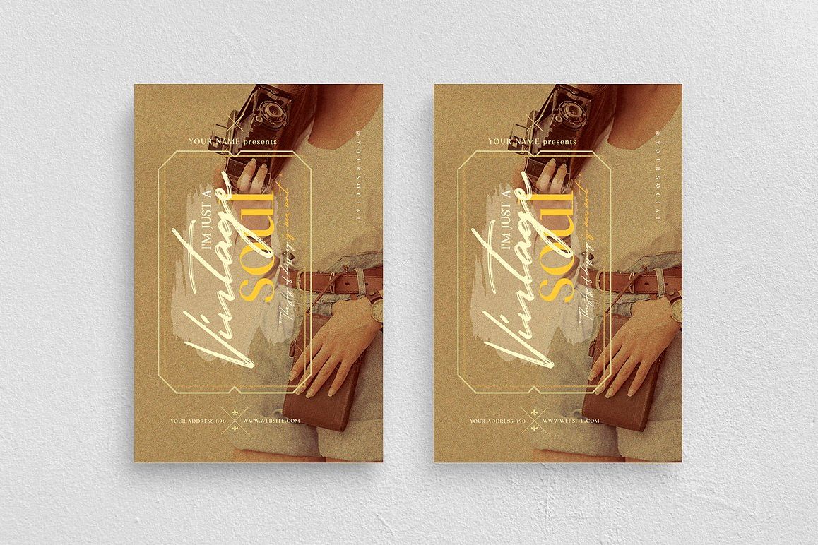 I'm Just a Vintage Soul Flyer Template example image 1