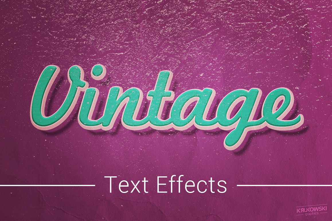 Vintage Old Text Effects Mockup example image 1