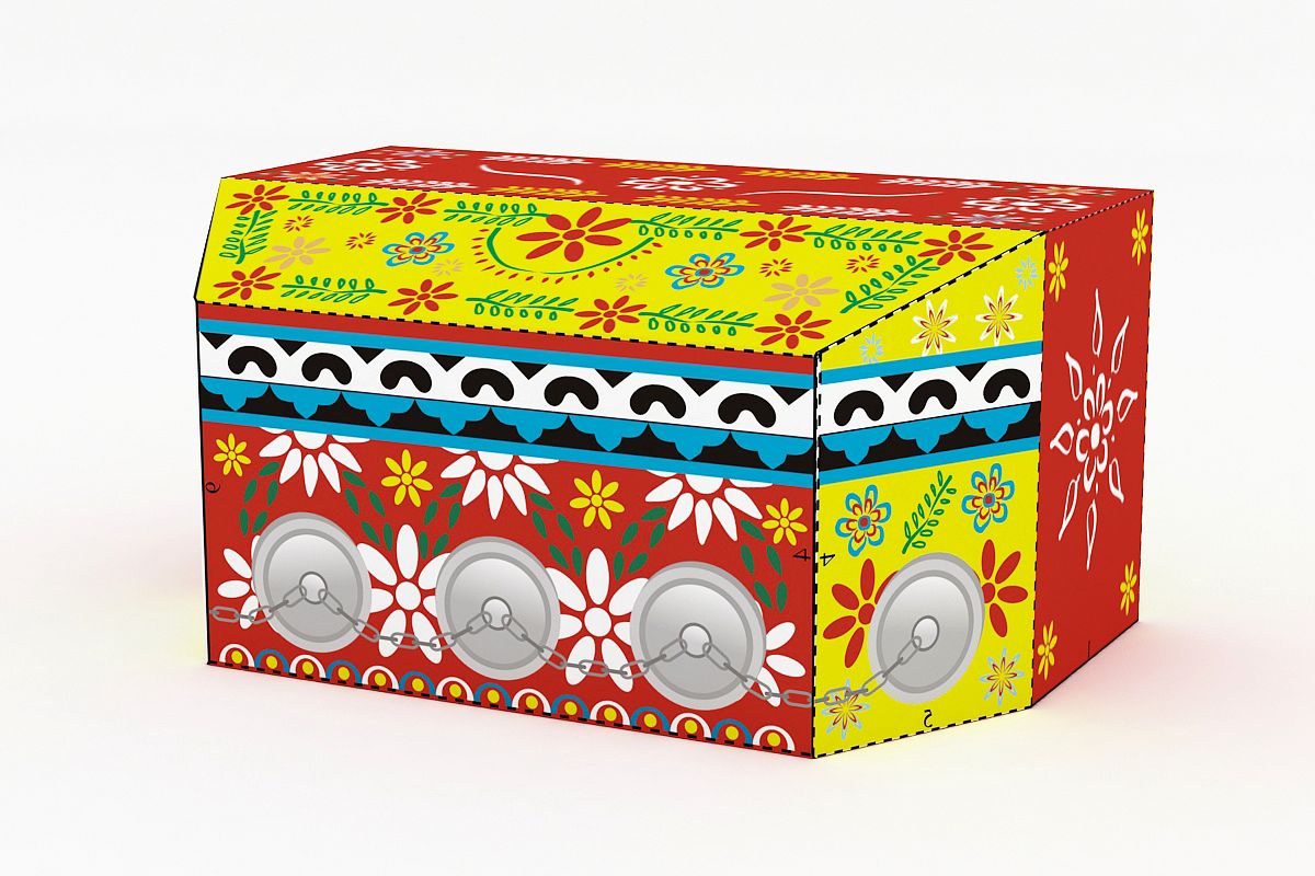 DIY Bioscope favor - 3d papercraft example image 1