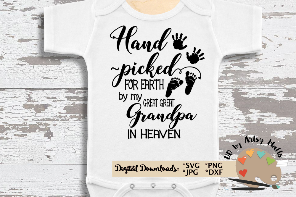 Download Hand Picked for Earth SVG In Memory of Great great Grandpa