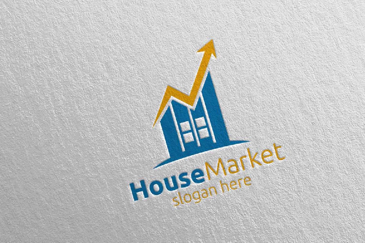Real Estate Marketing Financial Advisor Logo Design 22 example image 1