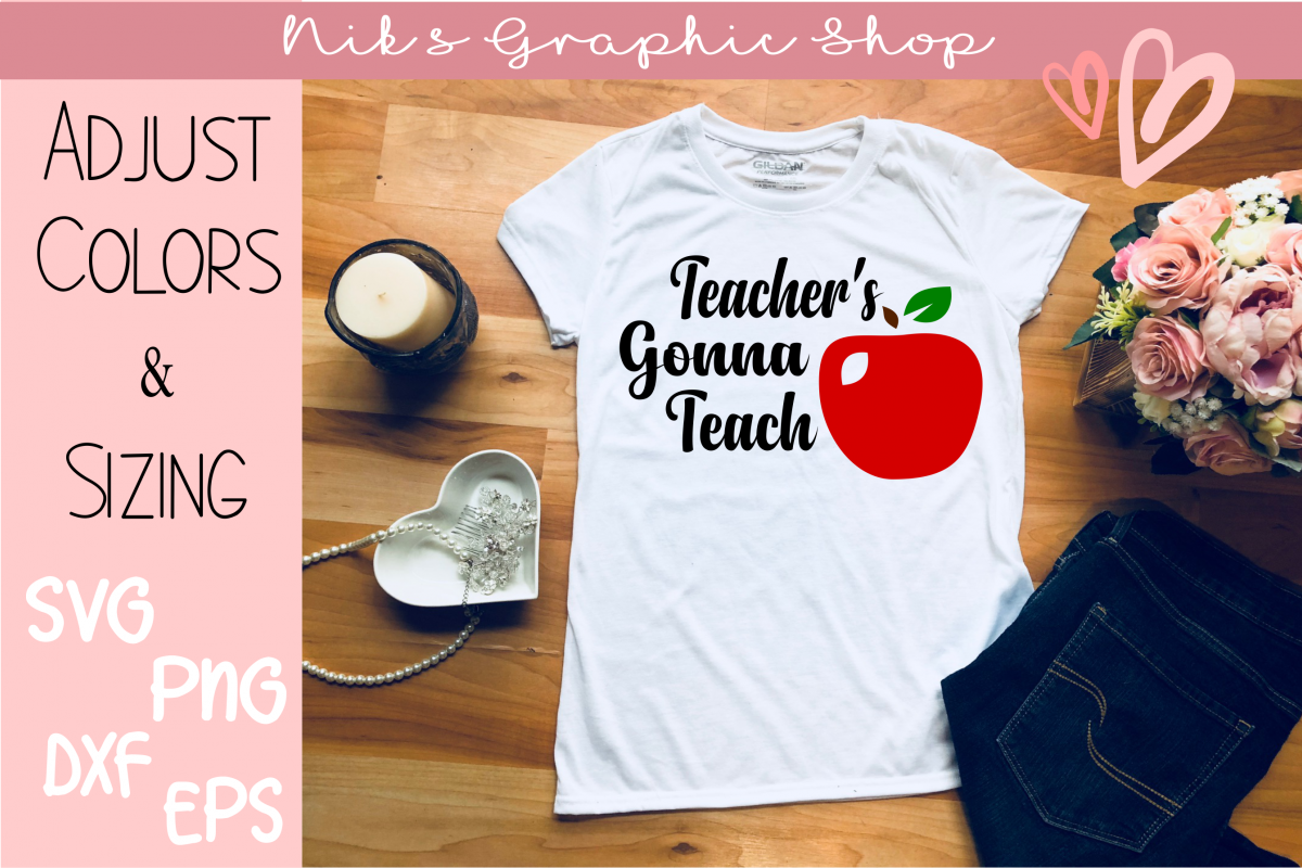 Teachers Svg, Teach Svg, School Svg, Back To School Svg example image 1