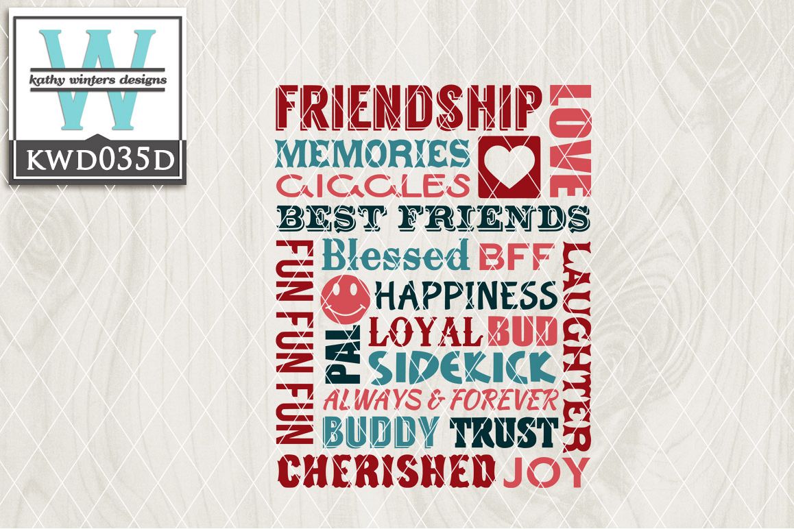Friends Cutting File KWD035D example image 1