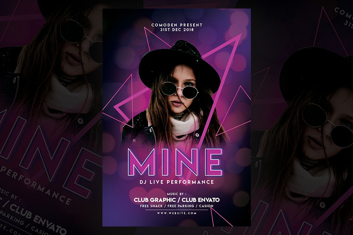 Ladies Night Party Flyer example image 1
