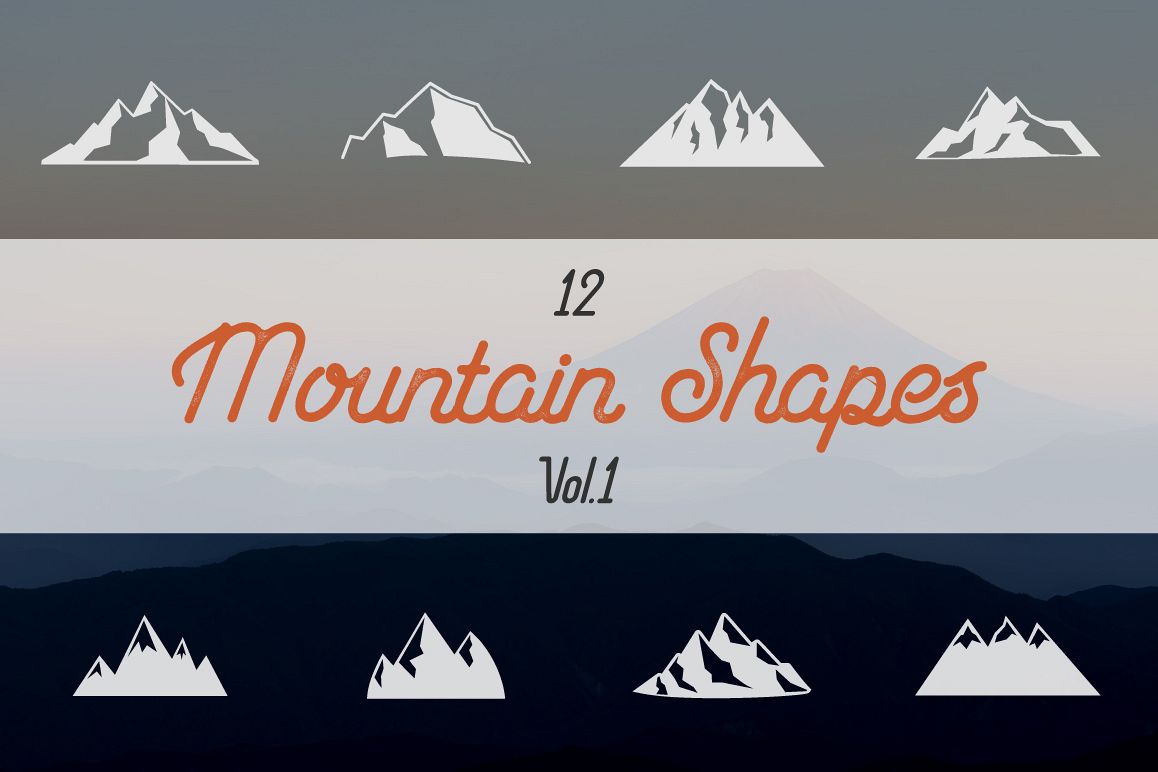 Mountain Shapes Collection. Vol.1 example image 1