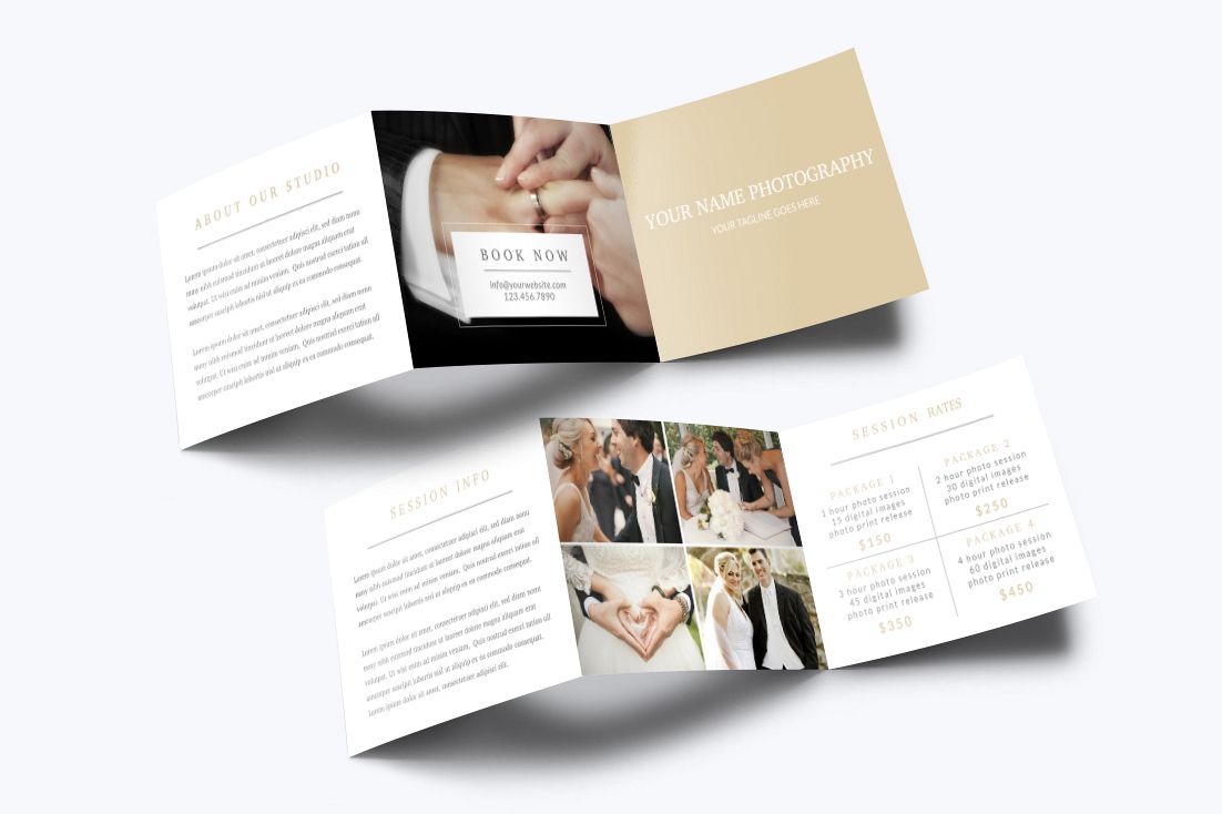 Photography Trifold Brochure Template example image 1