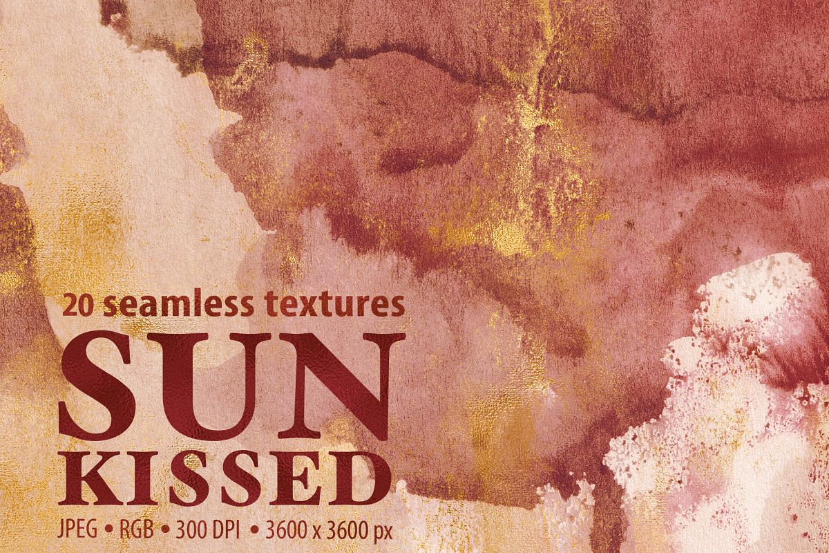 20 Seamless Watercolor Textures - Burnt Orange Backgrounds example image 1