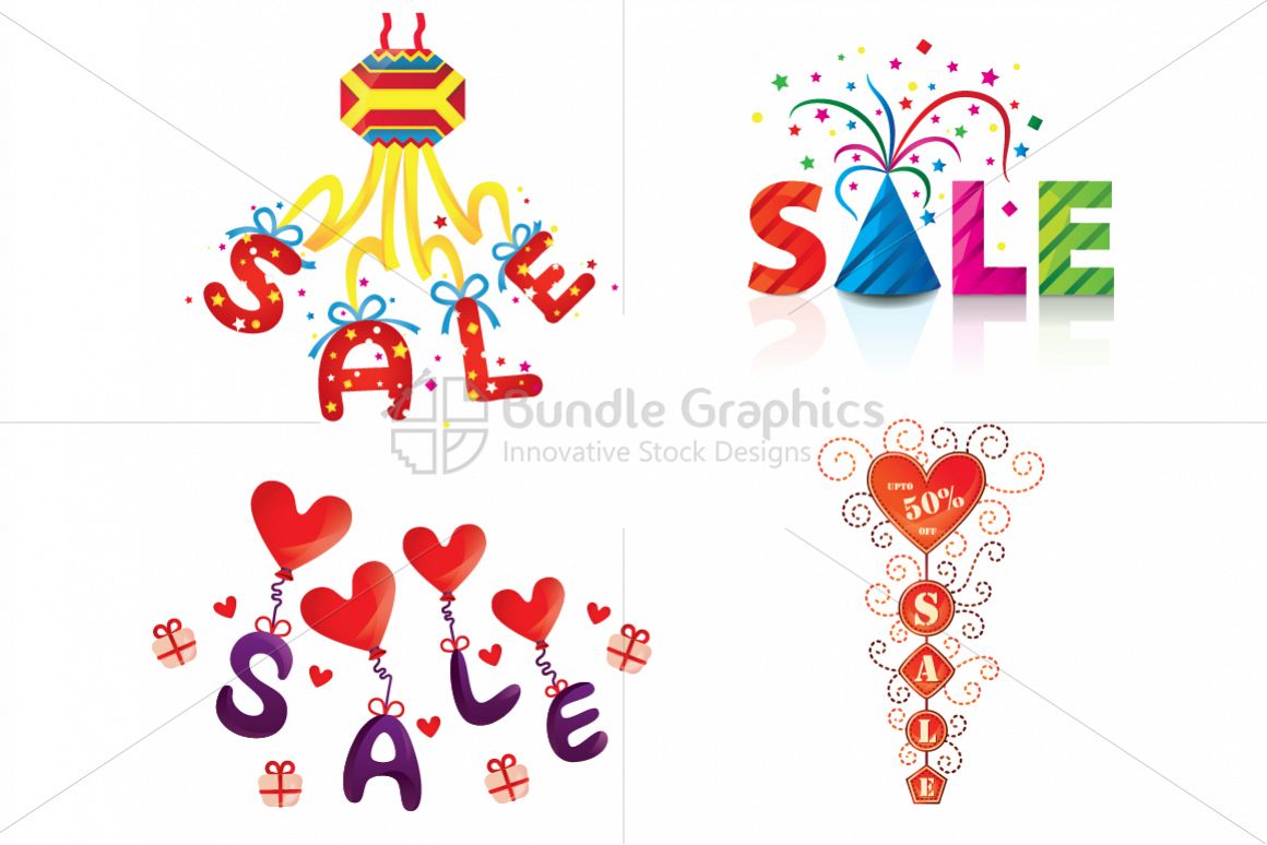 Sale - Vector Graphics Illustrative Elements Set example image 1