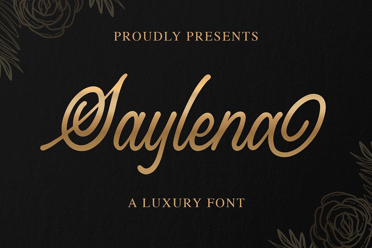 Saylena - Luxury Script Font example image 1