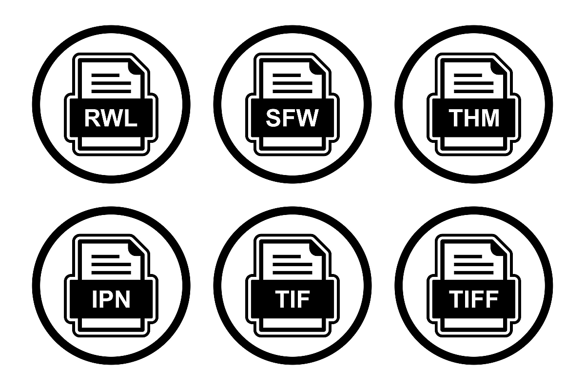 Set Of File Formats Icons example image 1