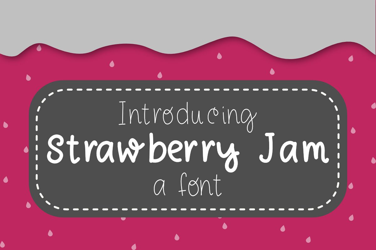 Strawberry Jam Font example image 1