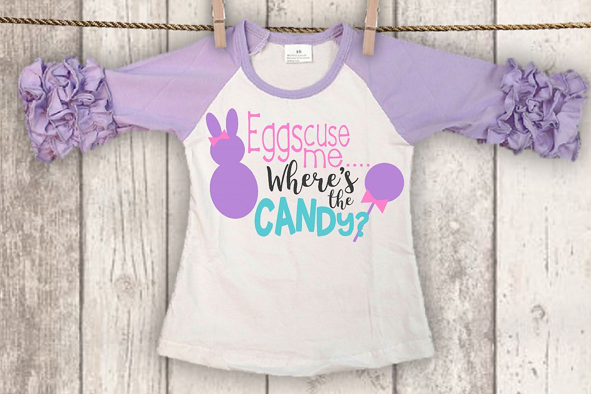 Easter svg, Easter shirt, Girl, Easter bunny, SVG, DXF, PNG example image 1