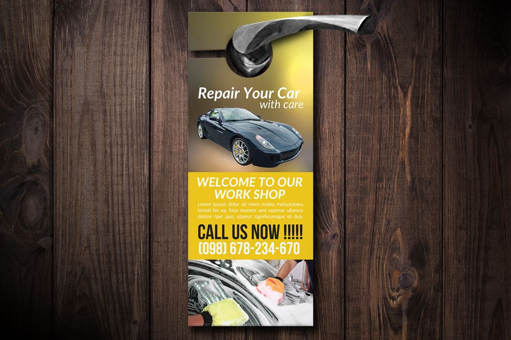 Car Wash Door Hangers example image 1
