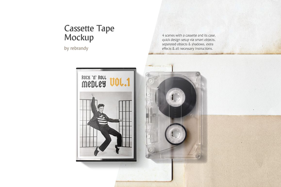 Download Cassette Tape Mockup