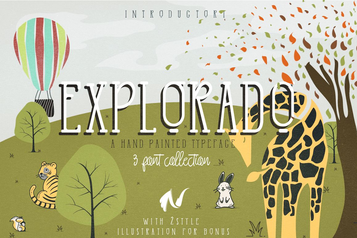 Explorado Typeface example image