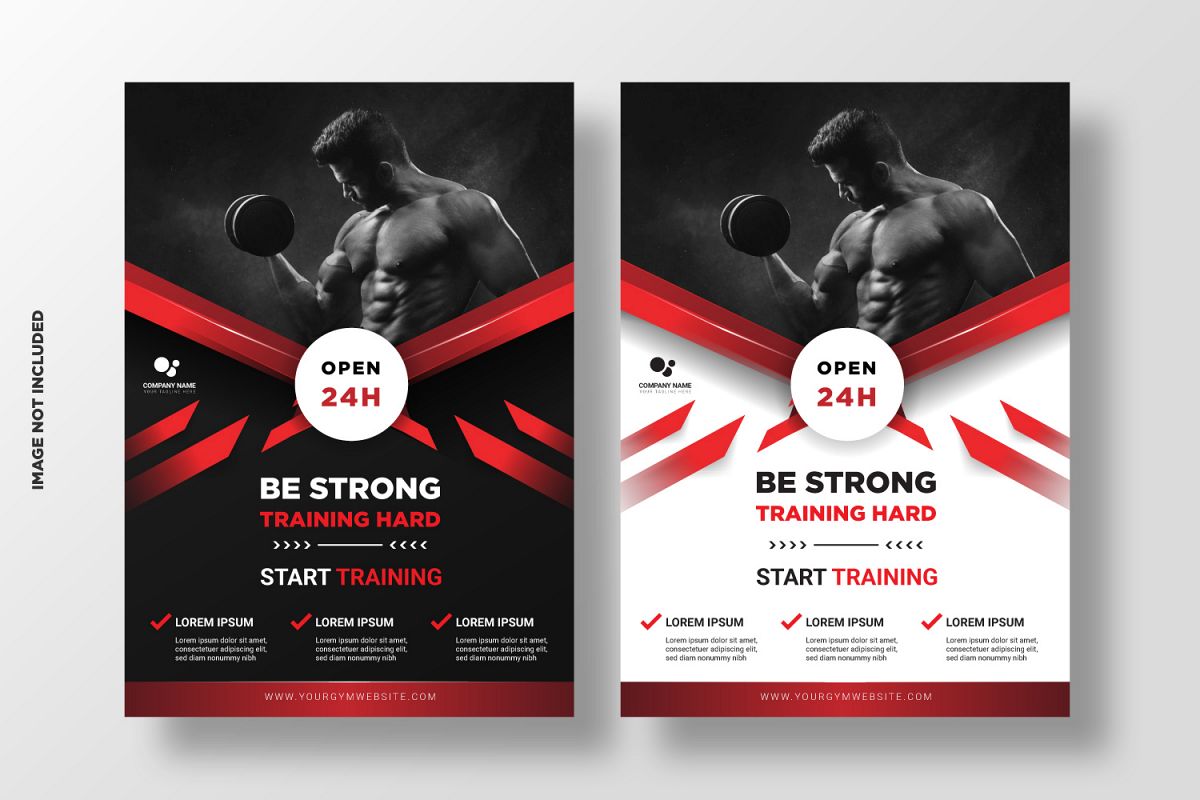 Fitness Flyer Template. Vol 5 example image 1